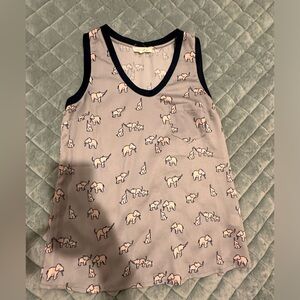 Current Air elephant tank top blouse with pocket Size XS